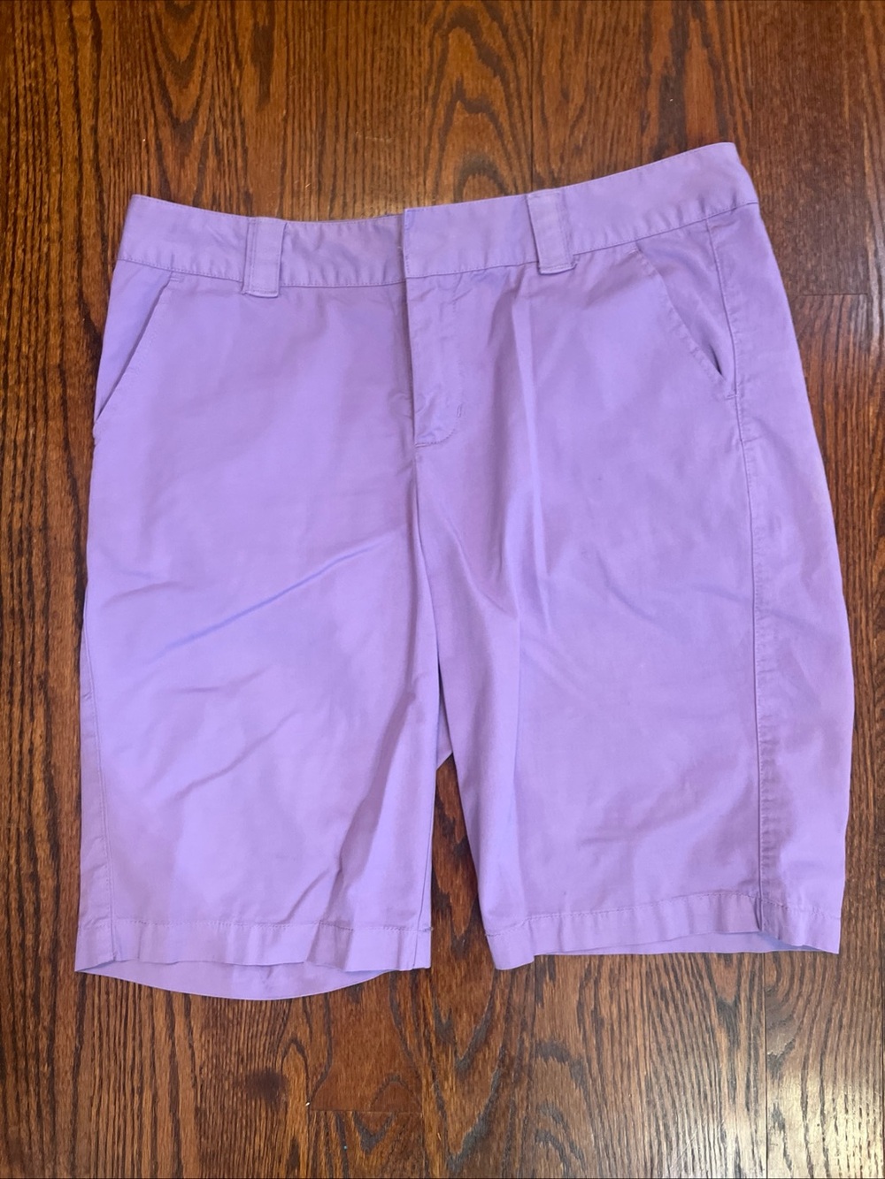 Carribean Joe Women’s Bermuda Shorts Lavender Purple Cotton 10